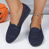 Flat-Bottomed Knitted Low-Shoe Single-Shoe Women's Foot Pedaled Shallow Bean