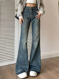 Vintage High Rise Flare Jeans-Outfit