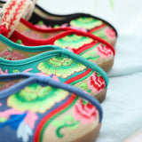 Zingj Shoes Retro Embroidered Cloth Shoes Women's Single Shoes Grandma Shoes Mother-In-Law Shoes Mother