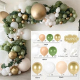 Silver Macaron Birthday Balloon Garland Arch Kit Party Foil Metal Balon Weding Baby Shower Birthday Party Decor Kids Adults