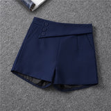 Shorts Women's Black Summer Thin 2025 New Loose High-Waist A Word Casual Broad-Legged Orange