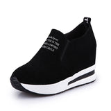 Spring And Autumn Leisure Sports Height Height And The New Single Shoes Thick-Soled Adhesive Shoes Match Women's Shoes Pine And Cake Bottom