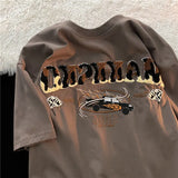 Embroidery Graphic T Shirts High Street Harajuku Vintage Y2k Top Woman Tshirts Casual Women Clothing Aesthetic