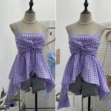 Stupid Irregular Skirt Sling Sling Sling Vest Bohemian Holiday Hottie Sleeveless Top