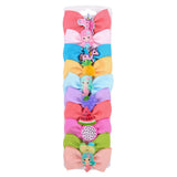 Unicorn Fruit Hair Bows With Clip For Cute Girls Hair Clips Handmade Hairpins Barrettes Headwear Kids Hair