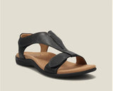Wind Sandals Women 2025 Summer Flat Bottom Magic Sticker Beach Cool