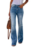 Zingj The Monkey Elastic Wide Leg Horn Jeans Woman 211-0-Outfit