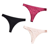 Seamless Thong Panties Sexy Briefs Solid Soft Thin Thongs Women Underwear Panties for Female Ladies Panty G String