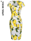 50s 60s Womens Summer Floral Retro Vintage Dresses Wear to Work Business Office Party Sheath Bodycon Pencil