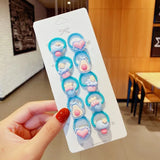 New Girls Cute Cartoon Flower Small Scrunchie Kids Ponytail Hair Tie Elastic Hair Bands Fashion Hair Accessories