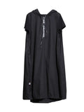 Hoodie Black Midi Dress 2019 Women Short Sleeve Plus Size Elegant Womens Clothing Pullover A Line Party Dress New