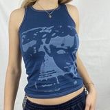Gothic Print T-shirt Women Long Sleeve Slim Fit Crop Top Y2K Aesthetic Spring Autumn Sweats Tees Top Harajuku
