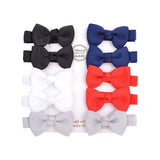 Cute Mini Bowknots Hair Clips For Baby Girls Colorful Ribbon Boutique Barrettes Hairpin Headwear Kids Hair
