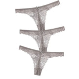 Sexy Lace Thong Low Waist Lace Transparent Panties Women Hollow out Breathable G String Briefs Bow Underwear