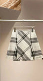 High Waist Plaid Mini Skirt- Outfit