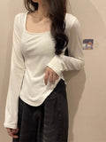 Long-Sleeved Bottomed Shirt For Women In Early Autumn, The New T-Shirt Is Designed To Be Slim And