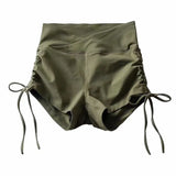 Zingj New Rope-Lifting Yoga Shorts Summer Women's Bodybuilding Pants High-Waist Leisure Sports Pants