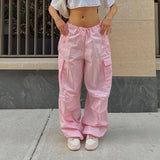 Street Overalls Autumn Low Waist Trousers Thin