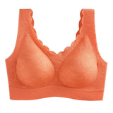 Sexy Latex Seamless Bra Women Push Up Underwear Gathers Shock-Proof Pad Female Intimate Fashion Soft Plus Size