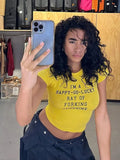 Spring And Summer 2024 New Ins Wind Street Trendy People Round Collar Short-Sleeved Letter Printing T-Shirt Direct