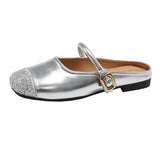 Evening Wind Soft Bottom Shallow Mouth Mary Jane Shoes Female 2025 New Spring / Summer One-Word Belt Vintage French Flat