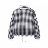 Women's Autumn And Winter New Street Fashion Love Lace Splicing Lattice Cotton