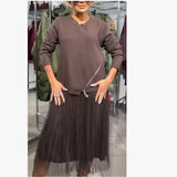 Solid-Colored Women's Knitted Sweater Autumn/Winter