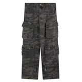 Popular Camouflage Multi-Pocket Jeans Women Y2K New High Waist Slim Wide Leg Mopping Overalls Unisex Loose Casual