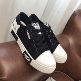 Zingj Shoes Summer Korean Version Of Small White Shoes Female White Board Shoes Breathable Flat Bottom Students Casual Shoes Mixed Batch- Outfit