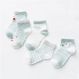 Pairs/Lot 0-2Yrs Baby Socks Summer Mesh Cotton Cartoon Animal Kids Socks Girls Cute Newborn Boy Toddler Socks Baby