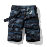 Summer New Men's Casual Retro Classic Pocket Overalls Shorts Jacket Fashion Twill Cotton Camouflage Shorts Men's