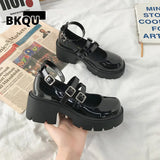 Women Shoes Japanese Style Lolita Shoes Women Vintage Soft High Heel Platform shoes College Student Mary Jane shoes