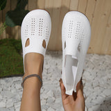Zingj Flat Single Shoes Women 2024 Summer Shallow Pedal Breathable And Comfortable Versatile Lazy Casual