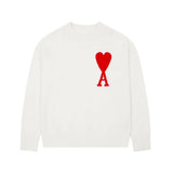 Color Love Jacquard Knitted Long-Sleeved Sweater For Men And Women 2023 Autumn And Winter Lovers'
