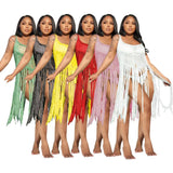 Zingj New Women's Wear Silk Tassel Beach