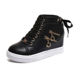 Autumn And Winter New Style Heightened Women's Shoes Korean Version Of Small White Shoes Female Students Single Shoes Leisure Sports Shoes All Kinds Of Short