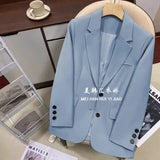 Zingj Small Suit Jacket Female Small 2024 Spring And Autumn New Korean Version Of Loose Suit Design Sense