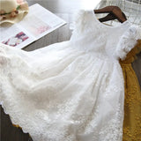 Lace Dress New Floral Kids Dresses For Girls Princess Dress Children Clothes Girls Dress Casual Wear 3 8Y Vestido
