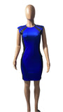 Summer Contrast Color Sleeveless Round Neck Stitching Zipper