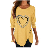 Women Casual Long Sleeve O Neck Button Irregular T Shirt Spring Vintage Loose Shirt Oversize 2XL Tee Shirt Oversized Tops