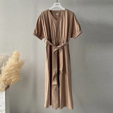 White Cotton Puff Sleeve Dress Woman Summer Midi Dress Short Sleeve Cascading Ruffles Blouses