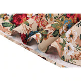 Preppy Style Women Short Skirt High Waist 2022 Floral Printed Jupe Longo Elegant Vintage Pleated Skirts Womens