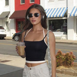 Zingj Spice Girl Wind Bump Color Fake Two Basic Small Vest Versatile Stylish Slim Hanging Neck Strap