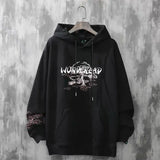 Style Men Hoodie Plus Velvet Harajuku Style Sweatshirt Loose Hoodie Trendy Brand Hip-Hop Student Hoodie