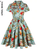 60s Vintage Tunic Dresses Summer Spring Retro Pin Up 2022 Women Jurk Casual Party Robe Rockabilly Dresses
