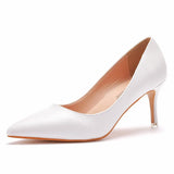 Cm Pointed Single Shoes Small Thin Heel Single Shoes Tip Shoes Large Size Women's Shoes Large Size Single Shoes Women