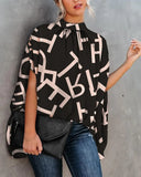 Round Neck Loose Batwing Sleeve
