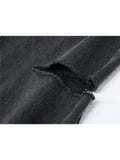 Chic Jeans Women High Waist Straight Denim Pants Baggy Vintage Women Washed Black Casual All-Match Female Trousers