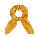 Color Women Hair Scrunchie Bows Ponytail Holder Hairband Bow Knot Scrunchy Girls Hair Ties Hair