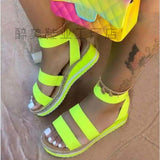 Large-Size Sandals Women's Fashion And Lightweight Women's Sandals 2025 Summer New Thick-Soled